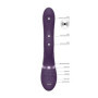 Vibratore rabbit dildo in silicone Aimi Viola