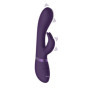 Vibratore rabbit vaginale anale Cato Pulse G-spot viola