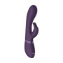 Vibratore rabbit vaginale anale Cato Pulse G-spot viola