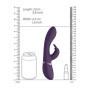 Vibratore rabbit vaginale anale Cato Pulse G-spot viola