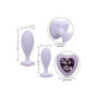 Butt plug con gioiello First Time Crystal Booty Duo viola