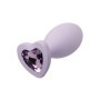 Butt plug con gioiello First Time Crystal Booty Duo viola