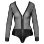 Body erotico donna intimo trasparente con cerniera aperto sexy sensuale lingerie
