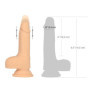 Fallo realistico in silicone con ventosa vaginale anale cup 6.5" Thrusting Dong RC