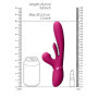 Vibratore rabbit vaginale clitoride Thrusting GSpot Flapper PulseWave Clit Stimulator Pink