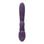 Vibratore rabbit vaginale clitoride Thrusting GSpot Flapper PulseWave Clit Stimulator Purple