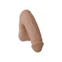 Pene finto morbido per slip Pack It Heavy Caramel