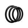 Anello ritardante per pene e testicoli 3C-Ring Set Thin Black