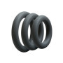 Anello ritardante per pene testicoli kit 3C-Ring Set Thick Slate