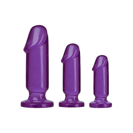 Fallo anale con ventosa dildo Starter Kit Purple