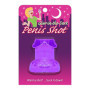 Bicchiere divertente Glow in the Dark Penis Shot Purple per feste