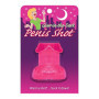 Bicchiere divertente per feste Glow in the Dark Penis Shot Pink