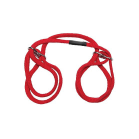 Manette bondage sexy costrittivo 100% Cotton Wrist or Ankle Cotton Cuffs Red