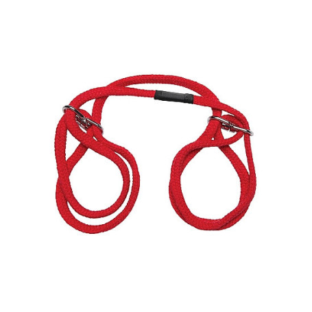 Manette bondage sexy costrittivo 100% Cotton Wrist or Ankle Cotton Cuffs Red