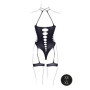 Body con giarrettiera Metis XVI Body with Garters and Crossed Neckline