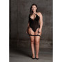 Body con giarrettiera Metis XVI Body with Garters and Crossed Neckline
