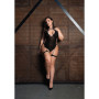Body con giarrettiera Metis XVI Body with Garters and Crossed Neckline