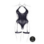 Body con giarrettiera Metis XVI Body with Garters and Crossed Neckline