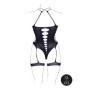 Body con giarrettiera Metis XVI Body with Garters and Crossed Neckline