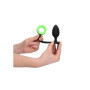 Plug anale con anello fallico Butt with Cock Ring GitD Neon Green/Black
