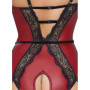 Body elegante donna intimo aperto Crotchless