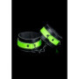 Manette per caviglie bondage Ankle cuffs Glow in the Dark Neon Green/Black