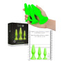 Plug butt anale kit Glow in the Dark Neon Green/Black