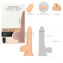 Fallo realistico in silicone con ventosa vaginale anale cup 6.5" Thrusting Dong RC