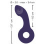 Plug vibrante in silicone mini vibratore anale vaginale Vibrating G- & P-Spot Massager