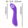 Vibratore vaginale piccolo in silicone per punto G dildo vibrante g-spot vibrator