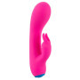 Vibratore rabbit in silicone piccolo vaginale clitoride Bunt pink