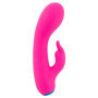 Vibratore rabbit in silicone piccolo vaginale clitoride Bunt pink