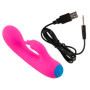 Vibratore rabbit in silicone piccolo vaginale clitoride Bunt pink