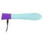 Vibratore doppio vaginale clitoride anale capezzoli perineo in silicone bunt light blue