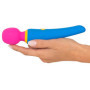 Vibratore wand in silicone corpo vaginale anale clitoride bunt fucsia